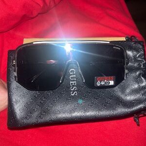 Guess Black and Silver Sunglasses